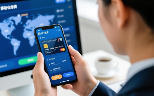 信用卡催收人员用手机打电话