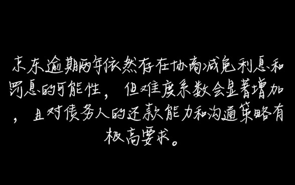 京东逾期两年还能协商减免利息吗