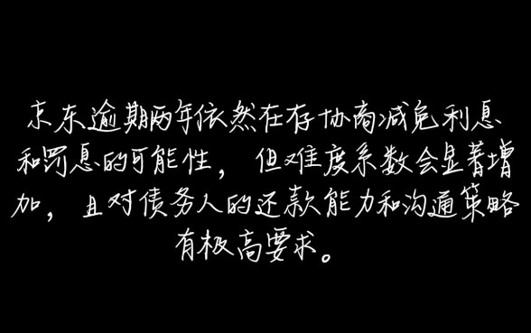 京东逾期两年还能协商减免利息吗