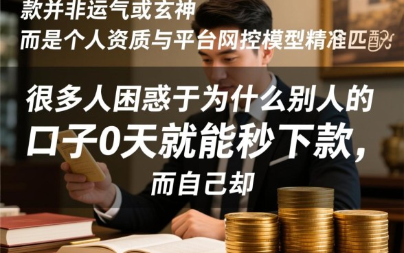 为什么别人的口子0天就能秒下款