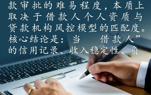 为什么有些借款更容易通过