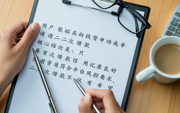 向钱贷二次借款申请有希望下款吗