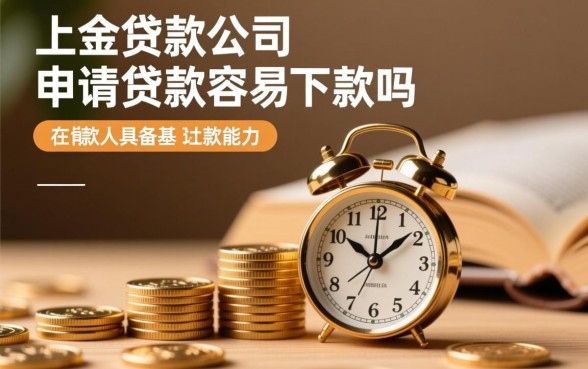 小额贷款公司申请贷款容易下款吗