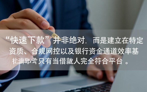 这些网贷平台是否真的能快速下款