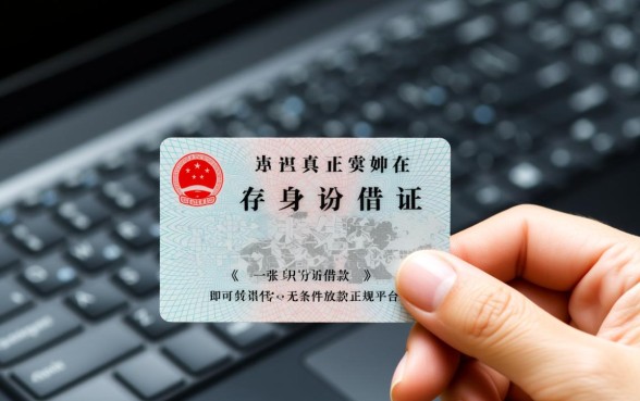 一张身份证借款平台有哪些可以借