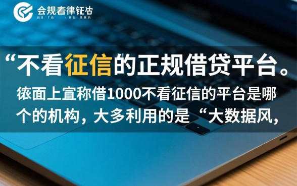 借1000不看征信的平台是哪个