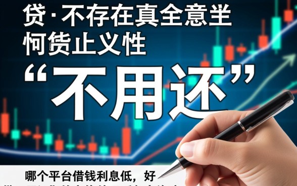 哪个平台借钱利息低?有没有好借不用还的? 哪个平台借钱利息低