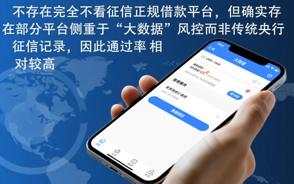 哪些借款平台不看征信容易通过的