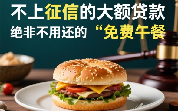 不上征信的大额贷款可以不用还吗