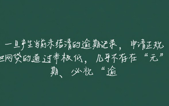 当前有逾期还能借款的网贷有哪些