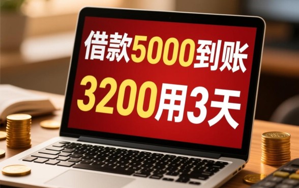 借款5000到账3200用3天 借款5000到账3200用3天