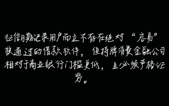 逾期借款软件哪个容易审核通过呢