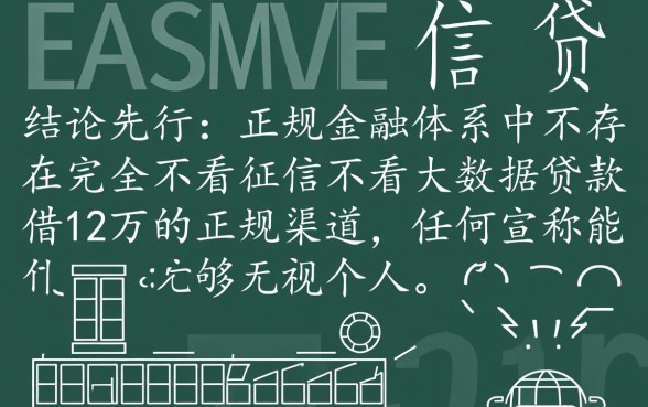 不看征信不看大数据贷款借12万