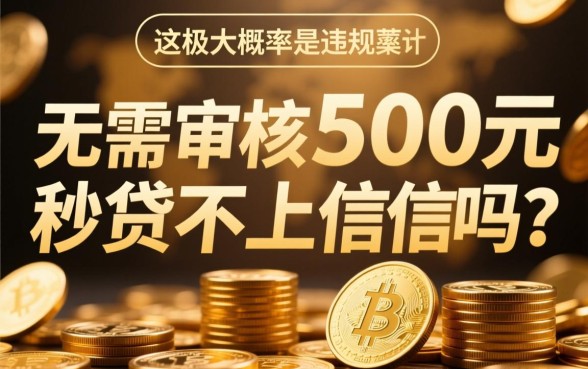 无须审核500元秒贷不上征信吗