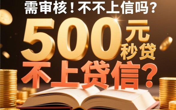无须审核500元秒贷不上征信吗