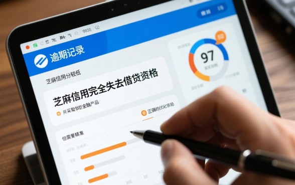 征信逾期芝麻分负面能下款吗