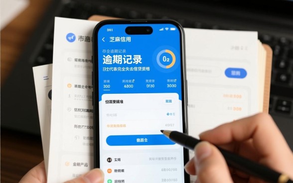 征信逾期芝麻分负面能下款吗