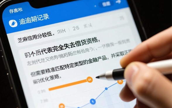 征信逾期芝麻分负面能下款吗
