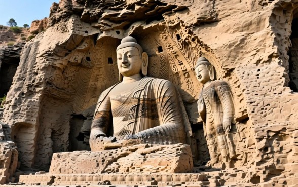 山上的佛像为什么下面有洞口子呢 山上的佛像为什么下面有洞口子呢