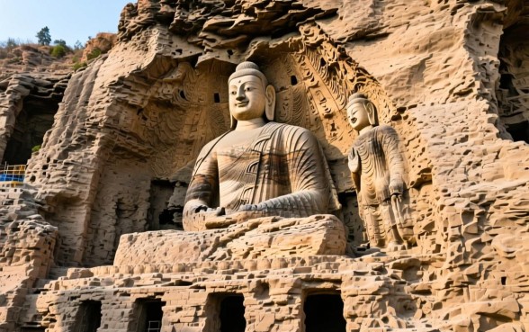 山上的佛像为什么下面有洞口子呢 山上的佛像为什么下面有洞口子呢