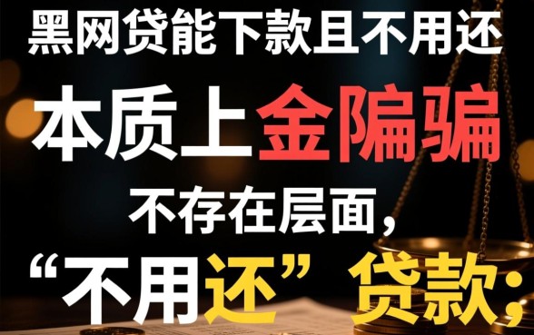 黑网贷能下款的口子不用还吗知乎