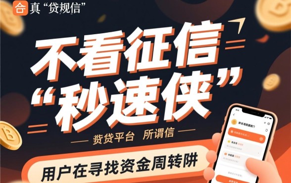 不看征信的贷款平台有哪些