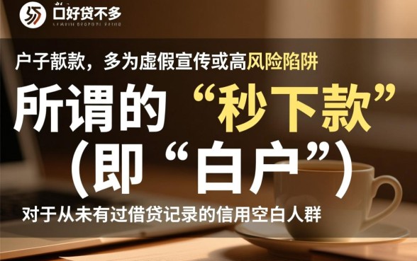 白户下款的网贷口子是真的吗