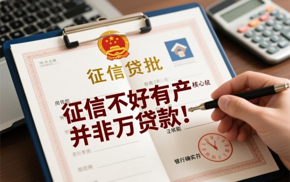 征信不好有房产证能贷款吗