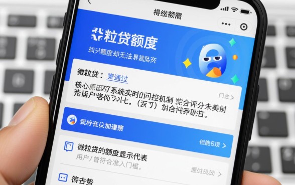 微粒贷有额度为什么借不出来