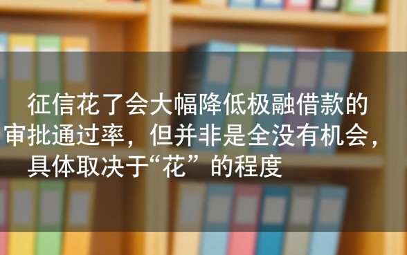 极融借款怎么样征信花了能通过吗