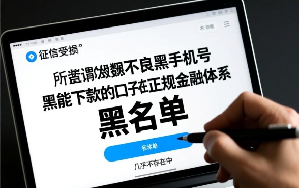 网黑征信黑手机号黑能下款的口子