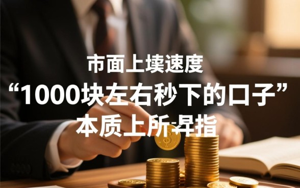 有什么1000块左右秒下的口子
