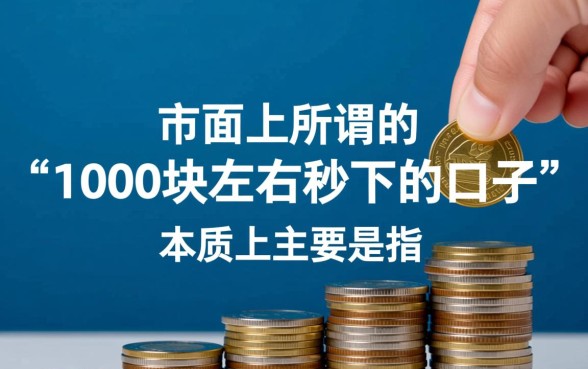 有什么1000块左右秒下的口子