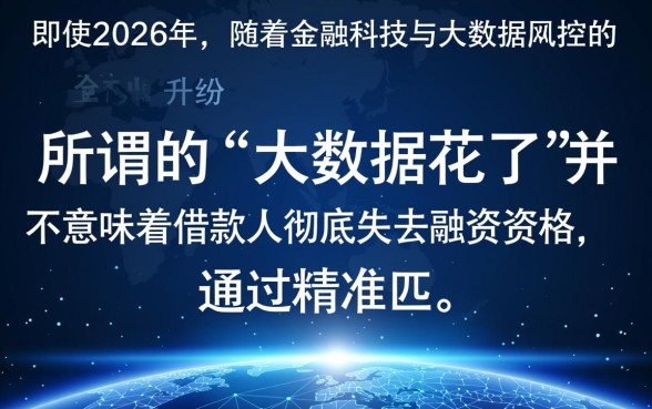大数据花了能下款的口子2026有哪些