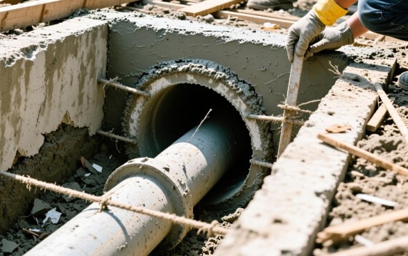 怎么用水泥堵住下水道口子