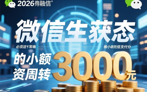 2026微信下款的3000口子怎么借