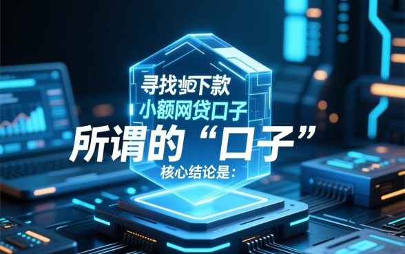 2026年小额网贷能下款的口子