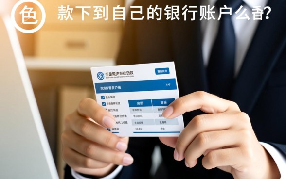 贷款下款必须到自己的银行账户么