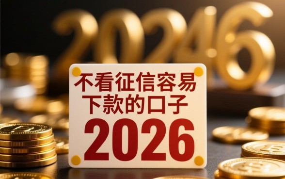 不看征信容易下款的口子2026有哪些