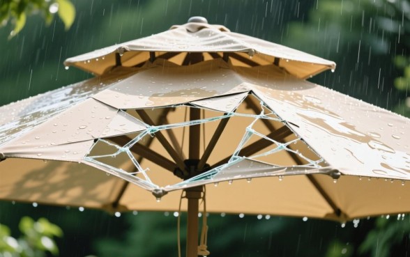 折叠户外遮阳伞烂了口子怎么修复