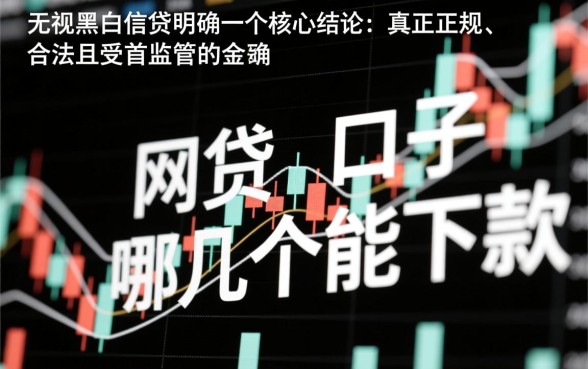 无视黑白的网贷口子哪几个能下款