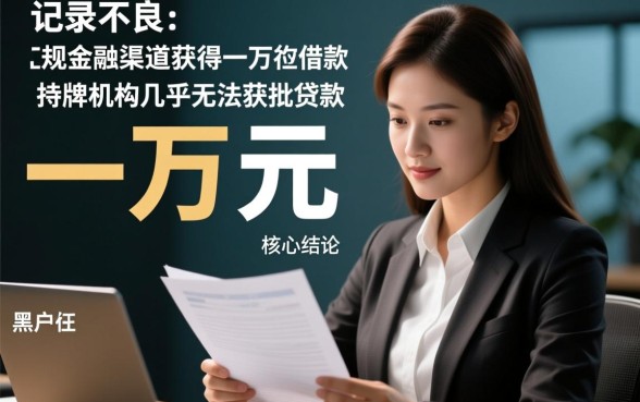 那里借一万的黑户口子能贷多少钱