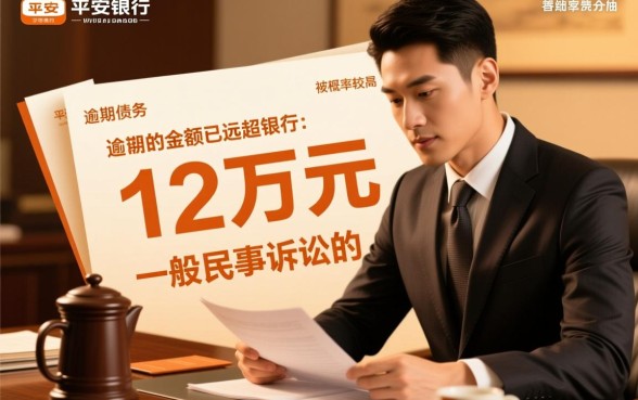 平安银行逾期12万多会起诉吗