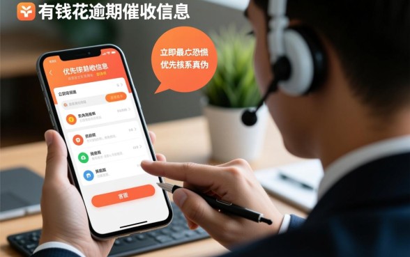 有钱花逾期了发来的信息怎么办