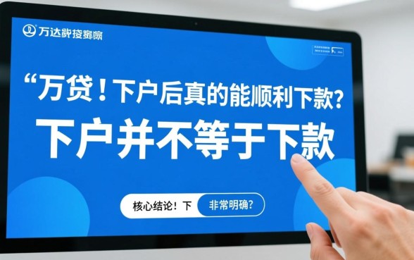 万达贷下户后真的能顺利下款吗