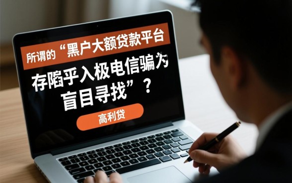 黑户大额贷款平台哪个好下款呢