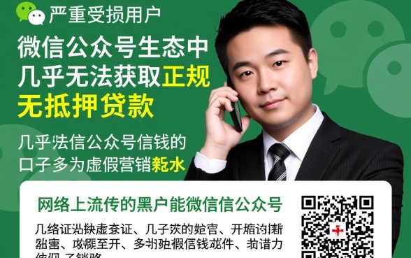 黑户能用微信公众号借钱的口子吗