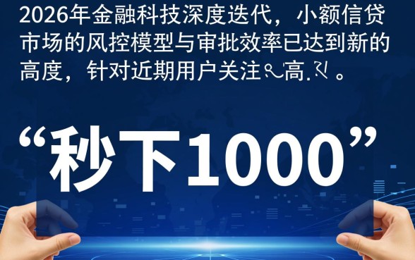 2026秒下1000元的口子怎么申请,急需1000元哪里能秒下 2026秒下1000元的口子怎么申请