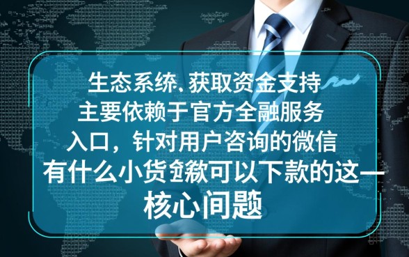 微信有什么小额贷款可以下款的