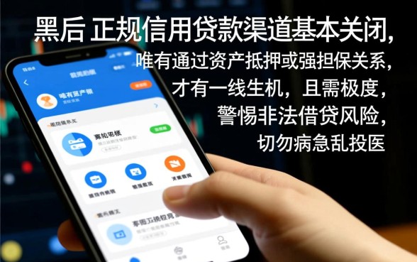 征信黑了还有什么办法借到钱嘛